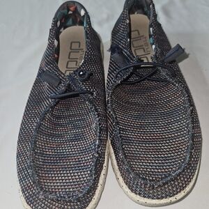 Hey Dude Men's Wally Sox Slip On's Casual Shoes - Blue Orange